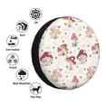 thumbnail image 4 of Goofa Floral Mushroom Pattern Universal Tire Cover for Jeep, SUV, Truck, and Trailer – Waterproof, UV-Resistant,Easy to Install, Fits 14"-17" Tires-16 inch, 4 of 6