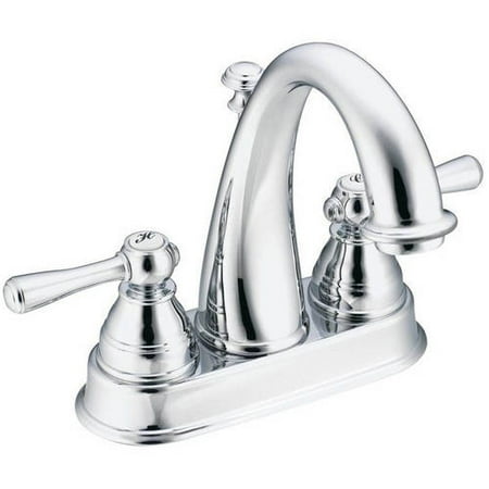 Moen 6121 Double Handle Centerset Bathroom Faucet - Chrome