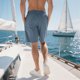 thumbnail image 5 of Ceisia Men's Slim Functional-style Quick-dry Gift Casual Shorts Breathable Contrast Zipper Cargo Pockets Multi-Color, 5 of 8