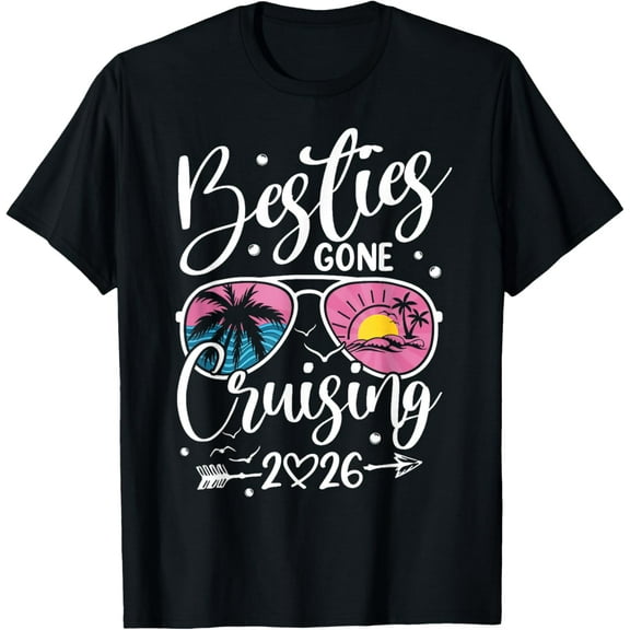 Besties Gone Cruising 2026 Girls Matching Women Cruise T-Shirt TShirt