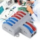 thumbnail image 4 of Bloques de terminales de palanca de resorte reutilizables de 5 piezas, 2 entradas y 6 salidas, conectores de cable eléctrico, 4 of 11