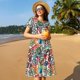 thumbnail image 4 of Disketp Cute Nautical para Vestido de Manga Corta para Mujeres, Vestidos de Verano para Mujeres, Casual y Holgado para la Playa, 4 of 6