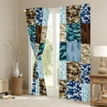thumbnail image 3 of Camouflage 30%-50% Blackout Curtains Elk Deer Antlers Curtains & Drapes,Tribe Arrow Camo Window Curtains Vintage Lodge Cabin Pine Trees Rustic Farmhouse Decor,Brown Blue Green, 3 of 6