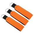 thumbnail image 1 of Llaveros de muñeca de neopreno Uxcell, lanyard de sublimación a prueba de agua, 3 piezas, naranja, 1 of 6