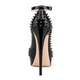 thumbnail image 3 of XYD Women's Peep Toe Strap Buckle Studded Pumps Platform Stilettos Super High Heels Sexy Nightclub Dress Shoes Size 5.5 Black, 3 of 4