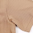 thumbnail image 4 of Cmfcve Ribbed Henley T-Shirt for Men Short Sleeve Slim Fit Muscle Shirt Cotton Casual Button Tops, 4 of 8