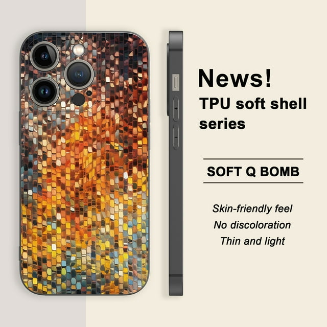 Una combinación perfecta de diversión y funcionalidad: funda plateada para iPhone de doble capa esmerilada con estampado de dibujos animados para iPhone 15 Pro Max 14 13 12 Pro 11