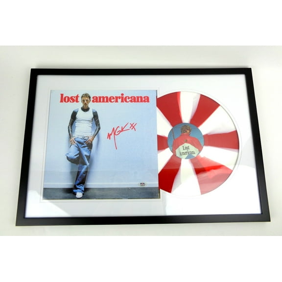 Machine Gun Kelly MGK Signed Autograph Lost Americana Vinyl Record Album Framed PSA/DNA COA
