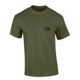 thumbnail image 2 of Mens Fathers Day Tshirt One Badass Bonus Dad Skull Funny Short Sleeve T-shirt-Military Green-small, 2 of 4