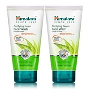 Himalaya Purifying Neem Face CI30 Wash, Normal to Oily Skin with Turmeric, Vegan, Soap Free, Paraben Free, Dermatologically Tested, SLS/SLES Free, 5.07 Fl Oz., 150 mL, 2 Pack