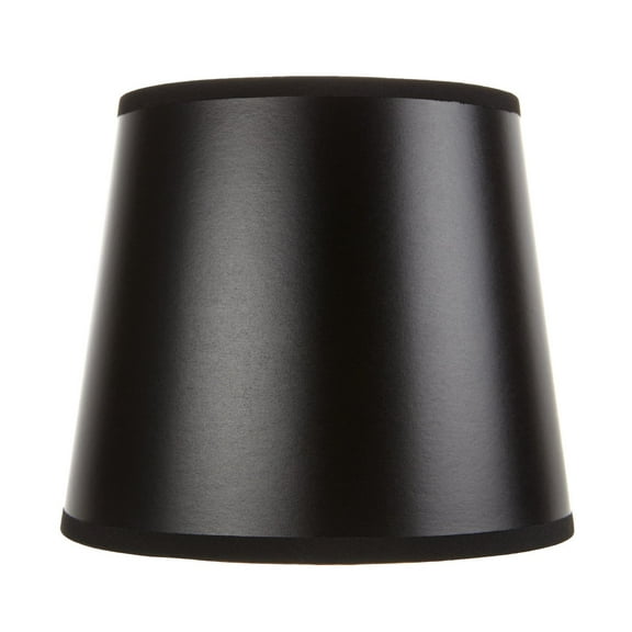 Black 7 Inch Chandelier Lampshade with Nickel Bulb Clip