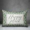 thumbnail image 3 of Creative Products Happy Place Green and White Geometric Quatrefoils 14x20 Indoor / Outdoor Pillow, 3 of 3