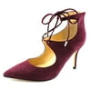 Ivanka Trump Deenal Women Pointed Toe Suede Burgundy Heels