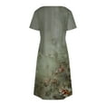 thumbnail image 5 of Xysaqa House Dresses for Womens Casual Half Sleeve Nightgown Soft Comfy Sleepwear Floral Printed Loungewear Flowy Sundress with Pockets S-2XL, 5 of 8