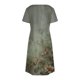 thumbnail image 5 of Vestido Corto de Verano Moda Gradiente Corto de Manga en V Cuello Vestido Casual, Poliéster Ligero de Verano, Lavado de Manos, 5 of 9