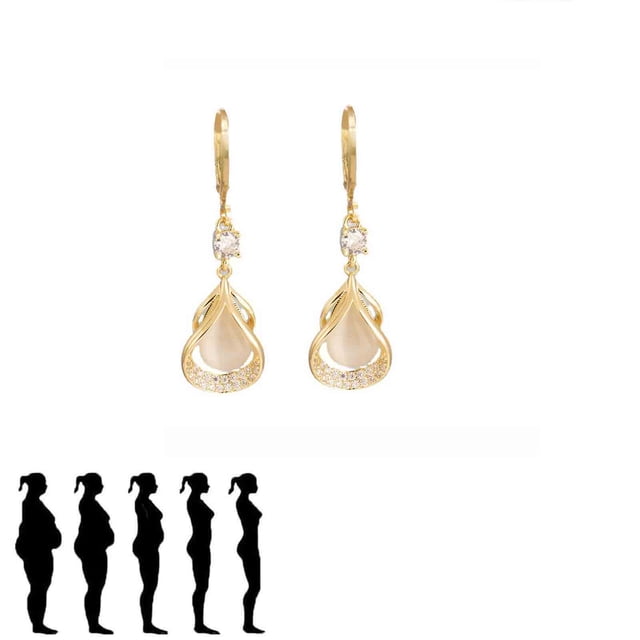 Heliisoer Hair Clip Without Ear Hole Slimming Ear Rings Metal Ear Nail Multilayer Diamond Inlaid C-shaped Lymph Detumescence Ear Rings