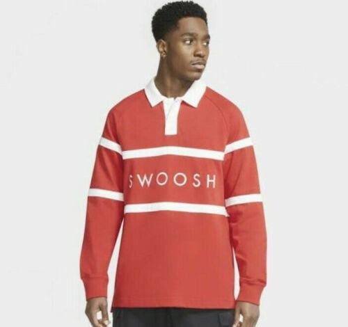 Nike Long Sleeve Shirt Men's Swoosh Red 