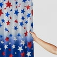 thumbnail image 3 of Shiartex American Flag Patriotic Shower Curtain for Bathroom 4th of July Independence Day Memorial Day Shower Curtain Set Blue Red Stars Bathroom Decor with Hooks Waterproof Fabric White, 3 of 7