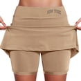thumbnail image 1 of Culottes Taille Mi-Haute pour Femmes avec Poche Jupe Imprimée Mode Décontractée, 1 of 5