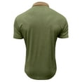 thumbnail image 6 of Men Polo Shirts Business Smoothing Button Collared Short Sleeved Basic Top with Pocket Casual Comfortable Stretch Performance Mens Shirts, 6 of 7