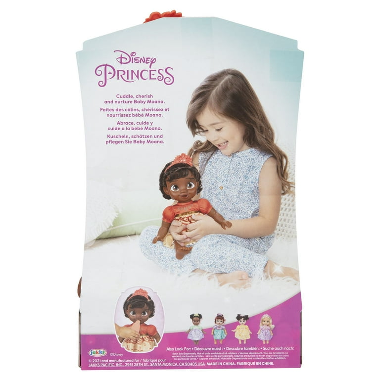 Disney Princess Deluxe 8 inch Moana Baby Doll Includes Tiara and Bottle for  Children Ages 2+ 