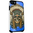 thumbnail image 1 of DALUX Hybrid Slim Phone Case Cover Compatible with Iphone SE 2 / Iphone SE 3 (2022) - Cherokee Chief Skull, 1 of 2