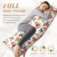 thumbnail image 4 of Naloa Butterfly Flowers Super Soft 20x60 Body Pillow Case,Long Side Hidden Zipper（PILLOWS ARE NOT INCLUDED）, 4 of 6