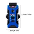 thumbnail image 2 of Latrodar Mech Style Cool Light Effect Gyroscope Lighter LED Battery Display USB Charging Three Lighting Cool Windproof Lighter Budget-Friendly Blue 4x2.8 Inch Ho, 2 of 4
