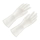 thumbnail image 4 of Guantes de limpieza para el hogar de 4 pares Guantes de cocina impermeables Guantes protectores de acero plástico Guantes antideslizantes para el hogar para uso de limpieza (Tamaño M Blanco), 4 of 5