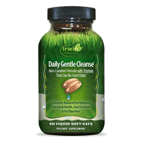 Irwin Naturals Daily Gentle Cleanse - Non-Laxative Formula with Triphala - 60 Liquid Soft-Gels