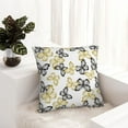 thumbnail image 6 of Pofeuu Golden Glitter Butterflies Print Double-sided plush pillowcase Square Throw Pillow Covers Pillows Cover for Living Room Bedroom Sofa Couch Cushion Cover（No pillow core）-24"x24", 6 of 7