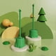 thumbnail image 3 of 1 Set of Adorable Toilet Cleaning Brush Long Handle Brush Toilet Cleaning Brush with Base Stand, 3 of 3