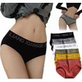thumbnail image 1 of Paquete de 6 Bragas de Algodón para Mujer, Ropa Interior Mujer Elástica, Suave y Transpirable, Braga Mujer Algodon, Bragas para Femeninas, Levanta Las Caderas, Ideal para Deporte y Día a Día, 1 of 1