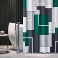 thumbnail image 6 of Eucalyptus Plant Shower Curtain, Linen Textured Floral Weighted Fabric Shower Curtain Set with Plastic Hooks, Watercolor Leaves Botanical Natural Shower Curtains for Bathroom, 72x72, Sage Green, 6 of 6
