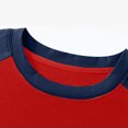 thumbnail image 3 of SYMOID Sweatshirt for Men No Hood 3XL Big and Tall Mens Clothes Red Fall and Winter Pullover Sweatshirt Color Blocking, 3 of 7