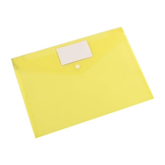 A4 Colorful PP Plastic Document Bag for Office Files and Stationery Organization
