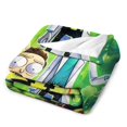 thumbnail image 3 of Manta de Rick & Morty de varios tamaños, súper suave, de tela con superficie vertical, acogedora y cálida, adecuada para cama, sofá, camping, viajes, para todas las estaciones, ligera y compacta, 40, 3 of 8