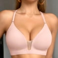 thumbnail image 2 of Iugvhana Seamless Bras for Women Open Back Wireless Bra Full Coverage Push-Up Bra Adjustable Straps Lifitng Comfortable Everyday Bra Pink S, 2 of 6