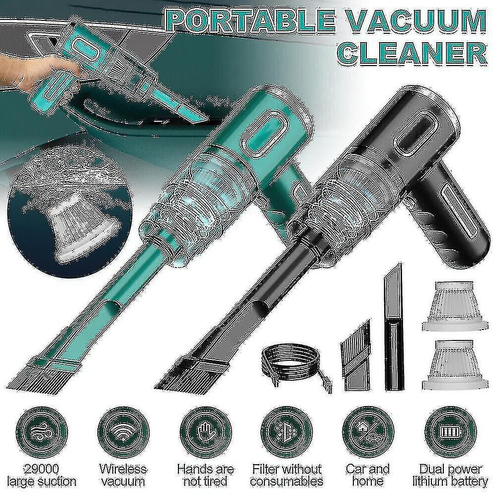 29000pa Powerful Car Vacuum Cleaner Wet/dry Cordless Strong Suction Handheld Yaying Shop
