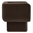 thumbnail image 5 of Accent Chair, Brown, Velvet, Living Room Lounge Cafe Lobby Hospitality Restaurant, Modern Contemporary, HB37379, 5 of 9