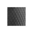 thumbnail image 3 of Chaises Hauteur Comptoir à Dossier Matelassé 24 Pouces Ensemble de 2 en Velours Gris Foncé et Base Dorée, 3 of 3