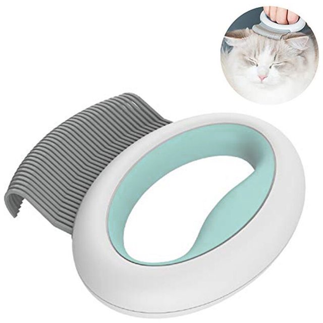 Peine para quitar el pelo de gato, cepillo de aseo para perros, 2 en 1, cepillo para masajear el pelo de mascotas, herramientas portátiles de autolimpieza para cachorros, gatitos, conejos, mascotas p