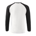 thumbnail image 4 of Men's 3/4 Sleeve Shirts Crew Neck Baseball T Shirts Casual Moisture Wicking Athletic Raglan Tops White S, 4 of 8