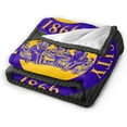 thumbnail image 2 of Fisk University Logo Fleece Blanket, Very Soft Microfiber Flannel Blanket for Couch Warm and Cozy for All Seasons, Black, 2 of 6