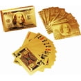 thumbnail image 1 of Aatiutik 24 K Gold Plated Poker Playing Cards Golden Set Of 1 | Playing Cards Are Highly Durable & Long-Lasting | With Much Better Look | Use For Party & Game, Playing Cards, 1 of 3