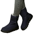 thumbnail image 2 of Willtoo Womens Winter Snow Boots With Warm Fur Lining Comfortable Booties Non Slip Waterproof Outdoor Shoes Dark Blue, 2 of 6
