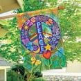 thumbnail image 4 of Briarwood Lane Peace Floral House Flag, 4 of 4