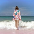 thumbnail image 4 of pink shell Bath Towels, Microfiber Towel for Bathroom, Highly Absorbent Shower Towels, Quick Dry Large Towel, Yoga Sports Beach SPA Hotel Towel 32x52 Inch, 4 of 5