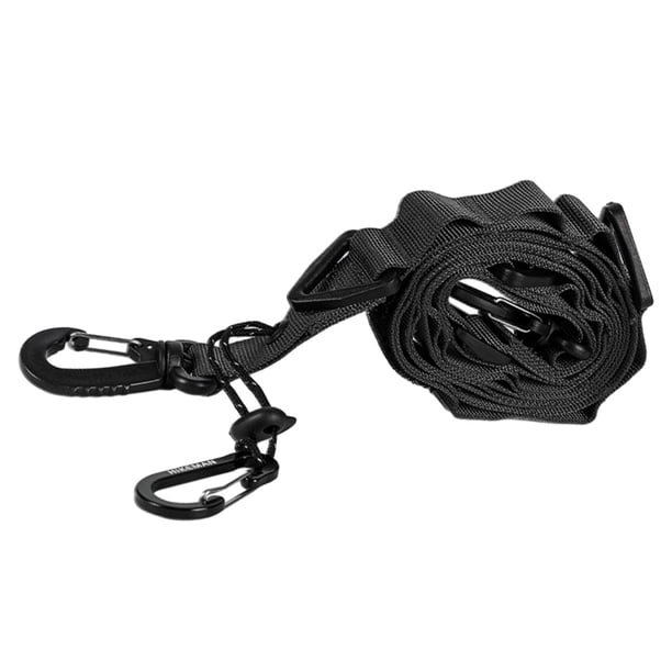 Cuerda colgante para acampar al aire libre, correa de almacenamiento para tendedero Negro