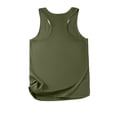 thumbnail image 3 of MESSUEN Tank Tops Women Womens Tank Tops Loose Fit Square Neckline Camisole Casual Daily Shirts T Shirt U Neck Tee Tunic Vest Tanks Ladies Blouses Womens Summer Tops Dressy Casual Army Green L, 3 of 9